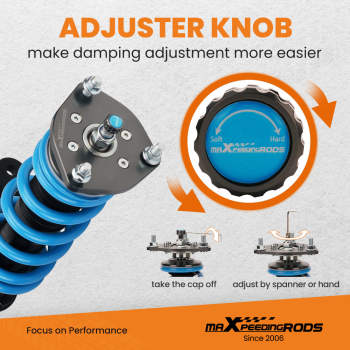 MaXpeedingrods 24 STEP DAMPER Coilovers compatible for Honda Civic EM2 01-05 LOWERING KIT